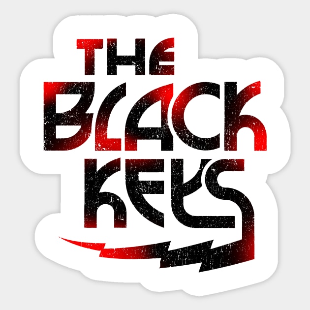 BLACK KEYS SHADOW RED Sticker by mugiwarastore77